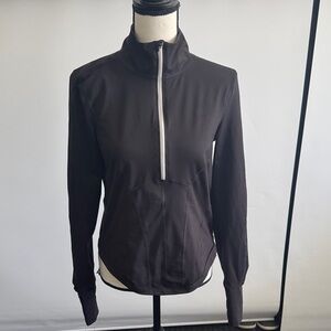 FP Movement by Free People Black Half Zip-Up Sweatshirt